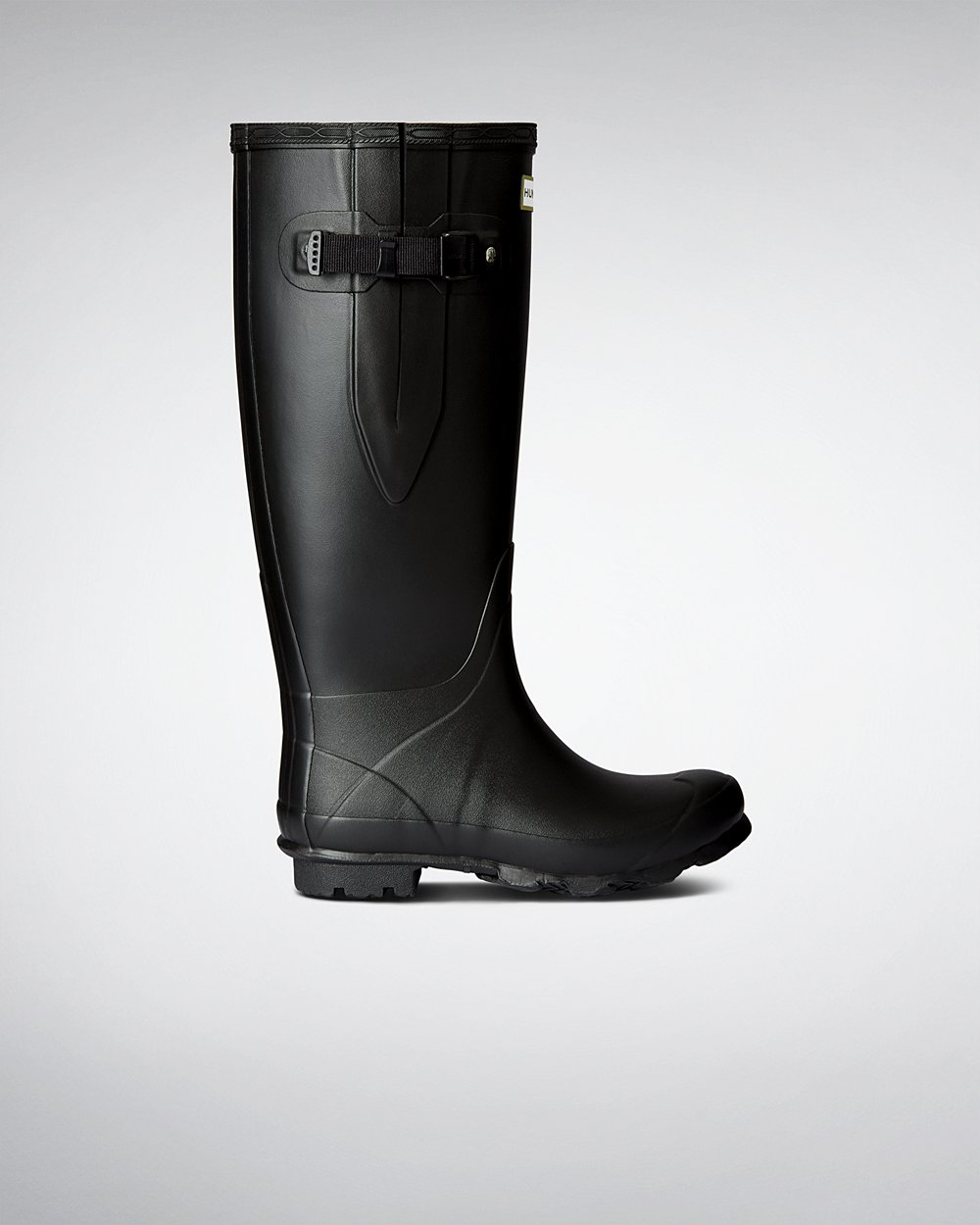 Hunter Norris Field Wide Fit Rain Boots - Cheap Online Womens Black - AXKJGO430